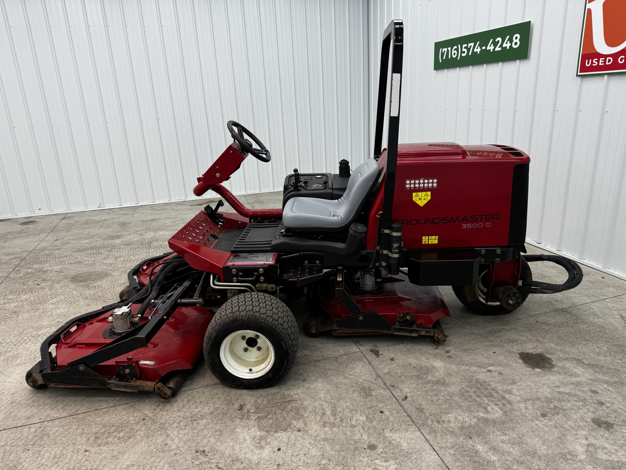 2010 Toro Groundsmaster 3500 Sidewinder Diesel 3WD Contouring Mower - Image 4